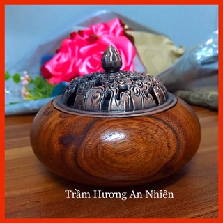 Lư xông trầm nắp đồng