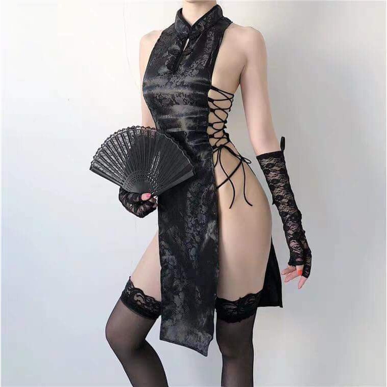 Đầm ngủ sườn xám siêu gợi cảm