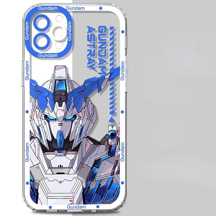 Gundam Phone Case Cool Mobile Suit Transparent New Customized Protective Case Personality Mecha Anime