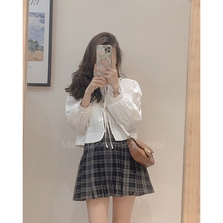 Áo babydoll thắt nơ