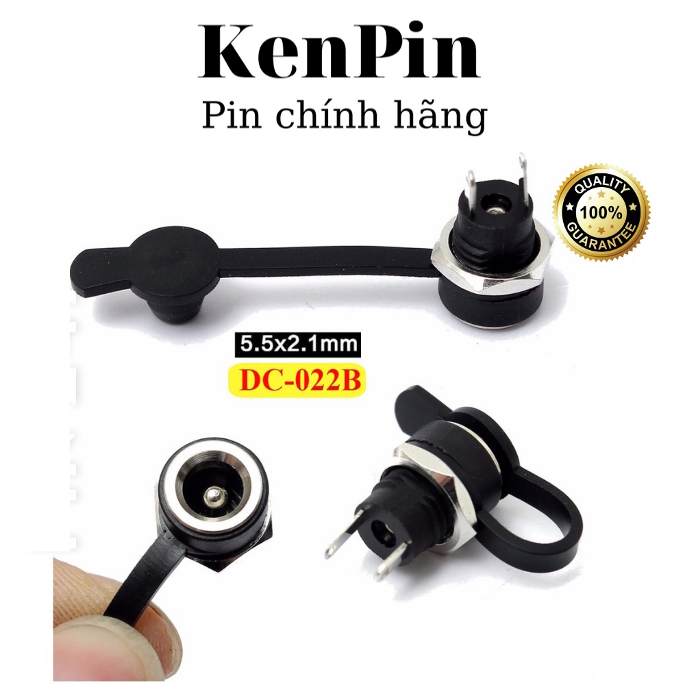 Jack sạc DC-022B chuẩn 5.5mmx2.1mm Jack DC có cao su chống nước DC022