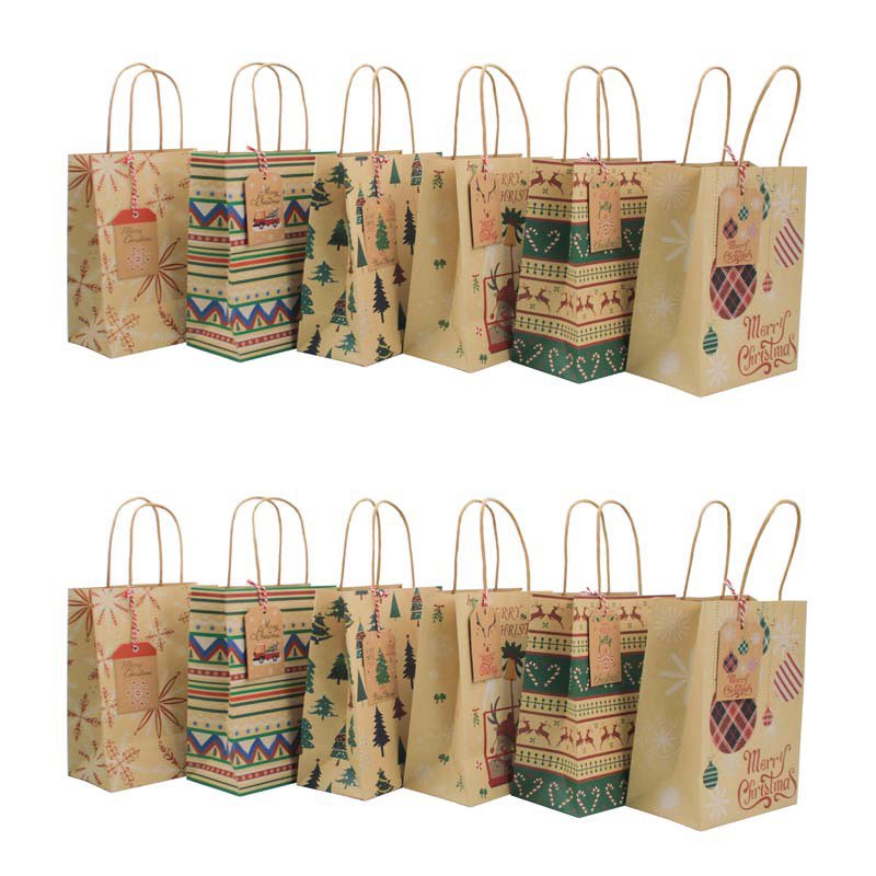 Túi giấy đựng quà giáng sinh Noel, quà tặng, gói quà Christmas bags , set 3 bag
