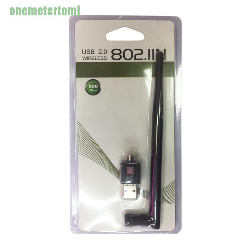 Usb Thu Sóng Wifi 900mbps 802.11b / G / N Kèm Ăng Ten