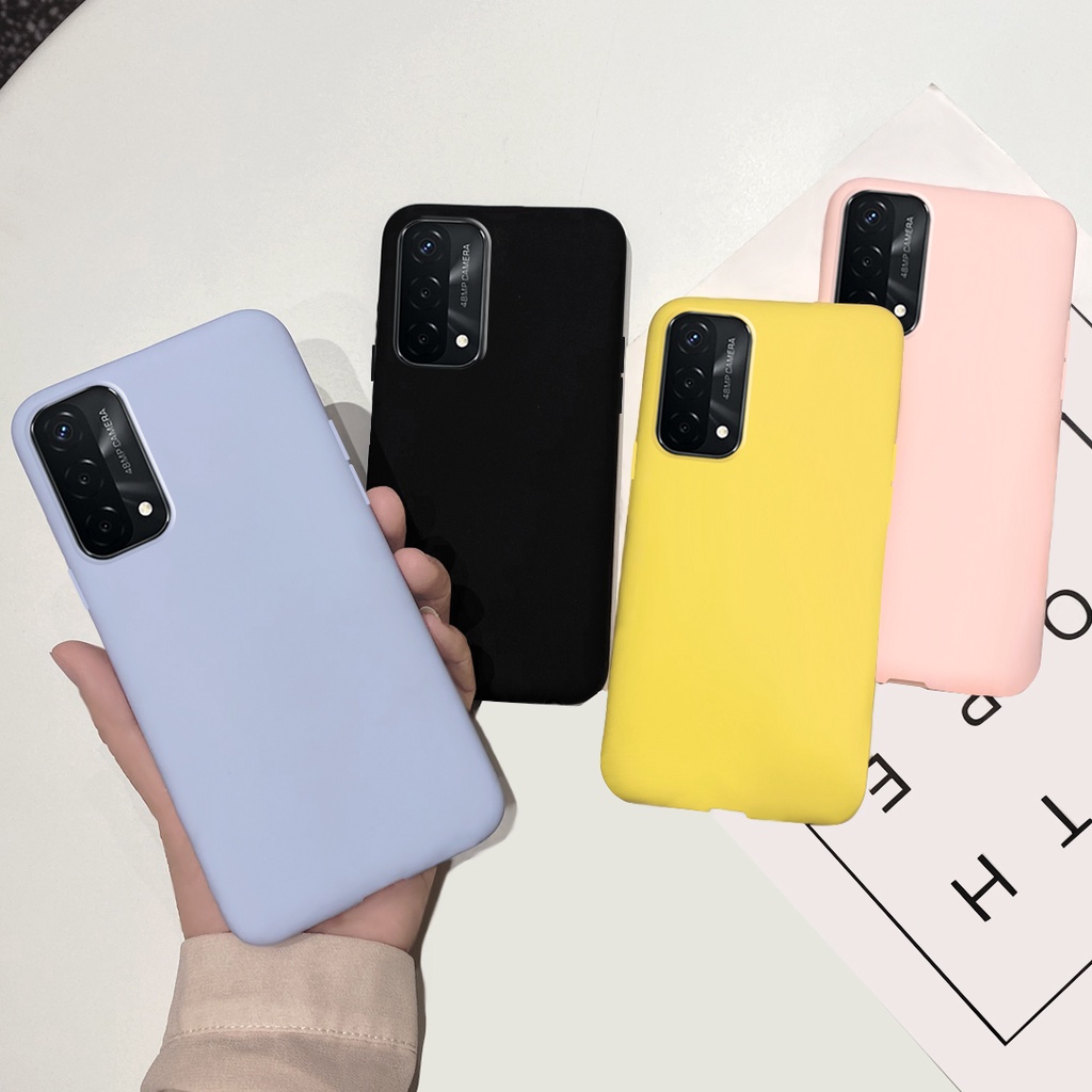 Ốp Điện Thoại Silicon Dẻo Mềm Màu Trơn Cho OPPO A95 CPH2365 A74 4G 2021 CPH2219