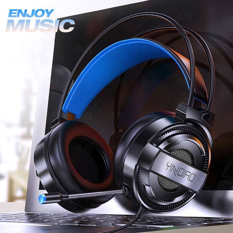 Tai Nghe Chụp tai Chơi Game thủ Có Mic Dành Cho Điện Thoại Di Động có dây LED Gameming / Pc / Ps4 Gaming Headphone Headset Headphones tai ngje