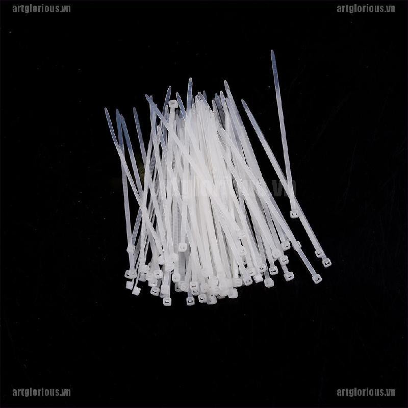 100 Dây rút nylon 3x100mm tùy chọn màu sắc
