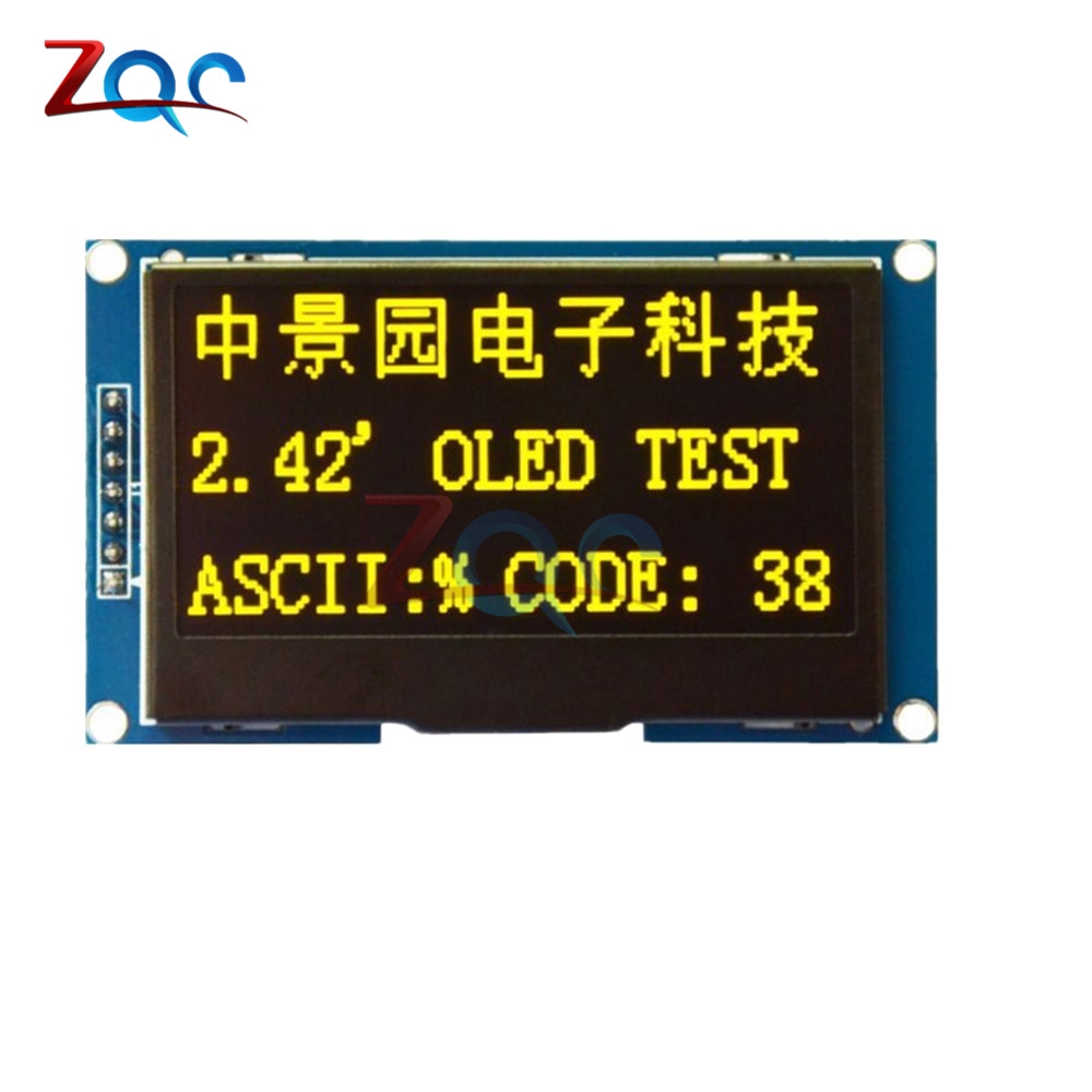Mô đun kèm màn hình LCD 12864 OLED 2.42 Inch Serial C51 STM32 SSD1309 128X64 màu Trắng/ Xanh/ Xanh lá/ Vàng