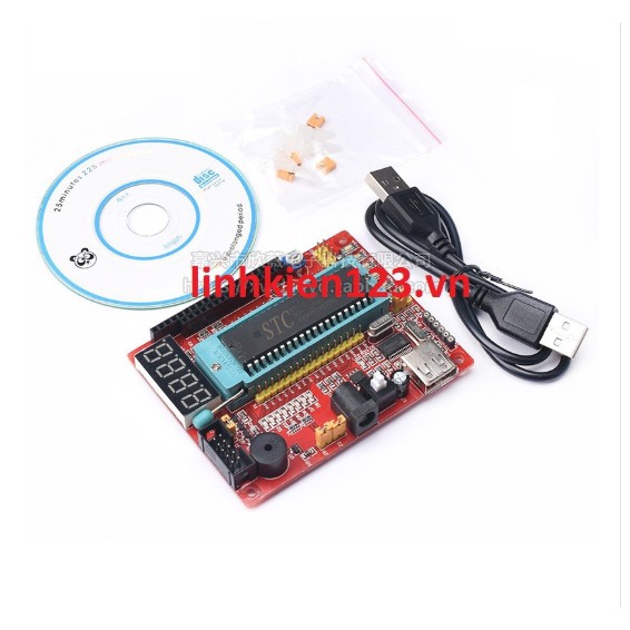 [ Big Sale] Kit lập trình thực hành 8051 hỗ trợ AVR tặng kèm đĩa, driver 33 project + code mẫu