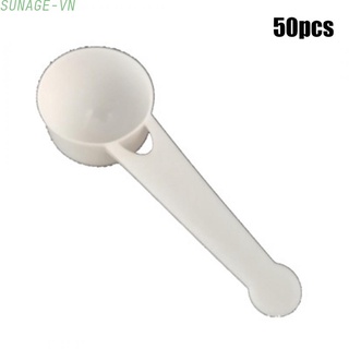 SHOU-CL 50pcs Measuring spoon plastic spoon 10g small spoon 10ml sub-packing measuring spoon powder spoon