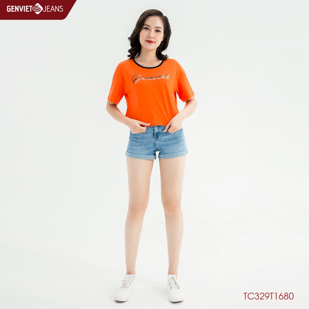 Áo Thun Cộc Tay Croptop TC329T1680 GENVIET