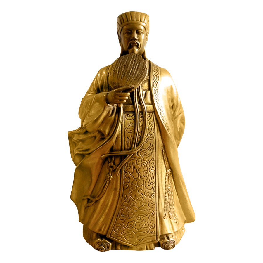 Tượng Khổng Minh (Gia Cát Lượng) bằng đồng thau