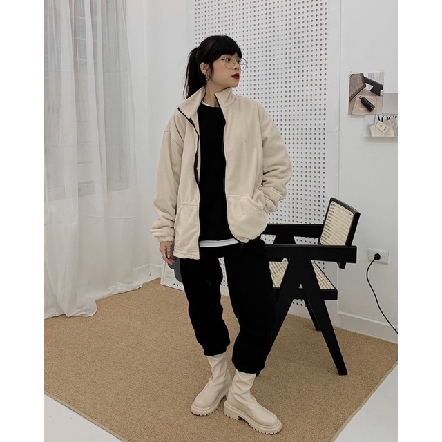 ÁO KHOÁC LÔNG CHUBBIE chất liệu lông cừu ngắn, ấm áp - CHUBBIE SPACE JACKET