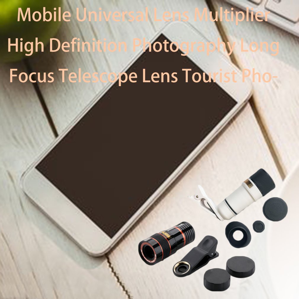 [HT11]Portable 12X Zoom Telephoto Lens Mobile Phone Camera Lens with Clip for iPhone