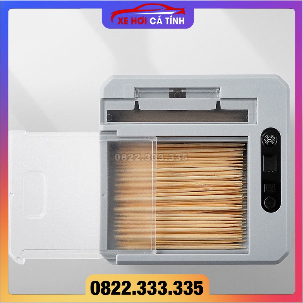Hộp Tăm Cảm Ứng Thông Minh Cao Cấp Hộp  Tăm Cảm Ứng Hồng Ngoại Tự Đông Đưa Tăm Vệ Sinh An Toànn Sang Trọng Hiện Đại