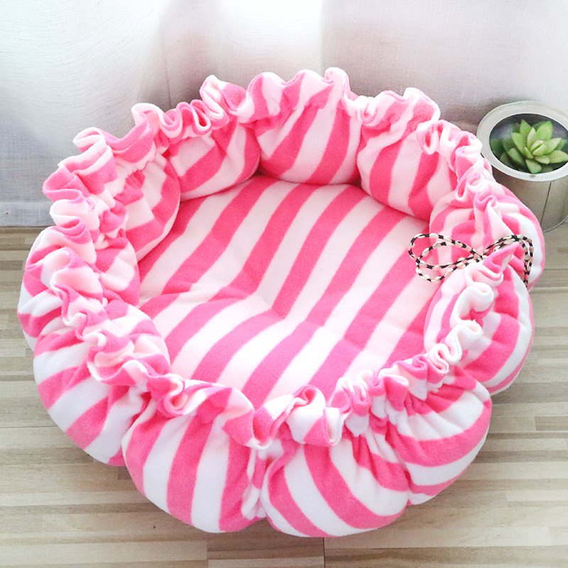 Đệm tròn rút dây siêu êm cho chó mèo nhiều màu sắc - Nệm ổ cho chó mèo