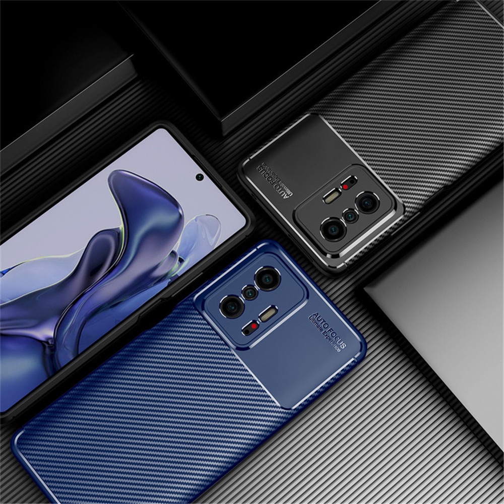 Ốp điện thoại họa tiết sợi carbon sang trọng cao cấp cho XIAOMI 11T PRO XIAOMI11T MI 11 T 11TPRO MI11T T11 5G