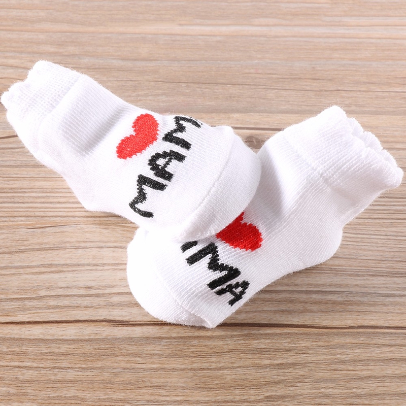 Vớ Cotton Cổ Cao Kẻ Sọc Dễ Thương Cho Bé Gái Sơ Sinh