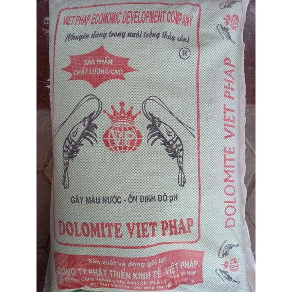 1Kg DOLOMITE Việt Pháp, dùng cho Ốc, Cua, mềm vỏ, mòn vỏ chậm lớn