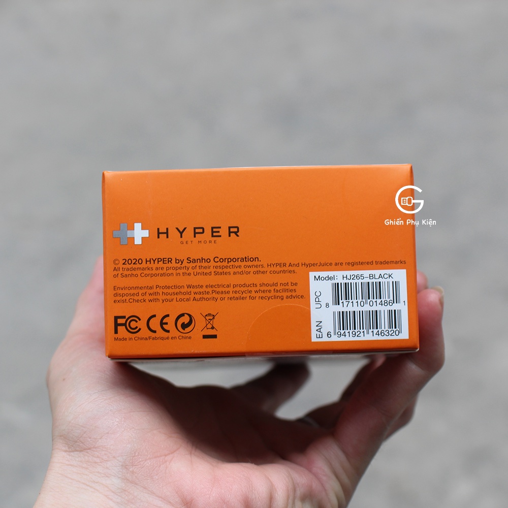 [Mã INCU300 giảm 10% đơn 499K] Sạc Đa Cổng HyperJuice 66w GAN PD/QC3.0 Và PPS (2C1A) – HJ265