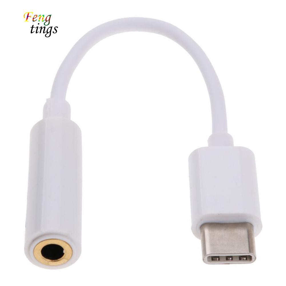 Dây cáp chuyển đổi đầu cắm USB C sang đầu cắm tai nghe 3.5mm cho Le 2/2 Pro/Max 2 Letv LeEco chất lượng cao