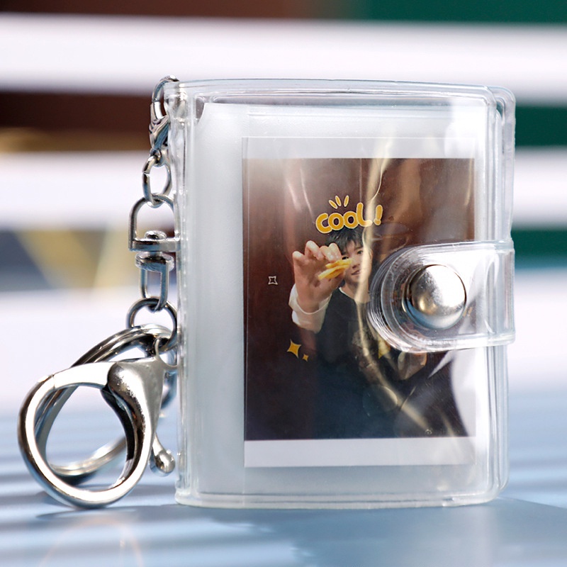 Sổ Đựng Ảnh/Thẻ ID/Ảnh mini Có Móc Khóa Kích Thước Nhỏ