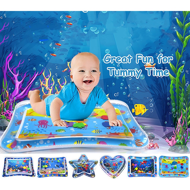 ZHAN QI TOYS Thảm nước vui chơi  có thể bơm phồng dành cho bé sơ sinh