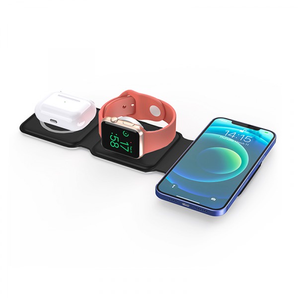 Đế sạc 3 in 1 Wiwu M6 Power Air 15W 3 IN 1 Wireless Charger