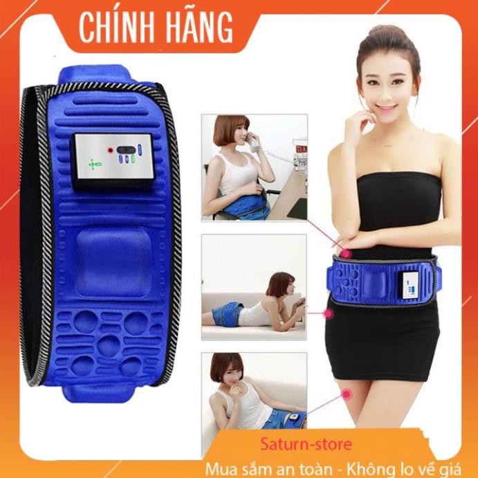 Đai rung x5, Đai massage TOÀN THÂN GIẢM EO, bụng pin sạc đèn hồng ngoại giảm mỡ bụng