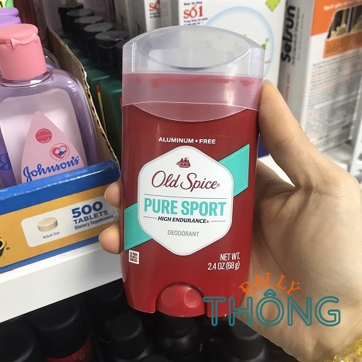 Sáp khử mùi Old Spice Pure Sport 68g/85g - Lăn nách nam Old Spice Fiji/Bearglove/Wolfthorn/Timber 73g