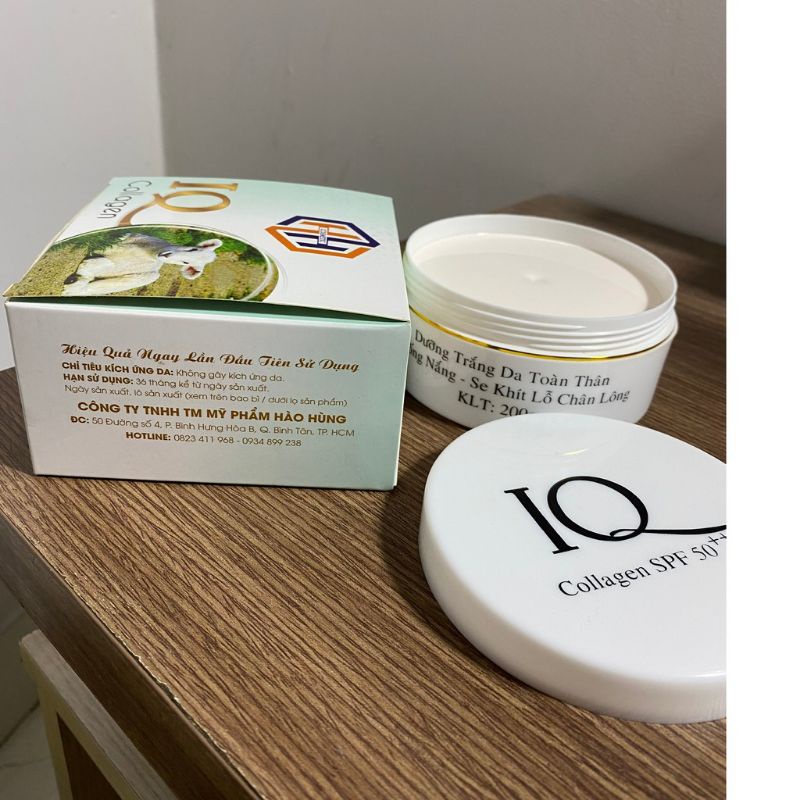 Kem Trắng Da Toàn Thân BODY - Chống Nắng - Se Khít Lỗ Chân Lông IQ Collagen SPF 50++ ( DKZ-White ) 2