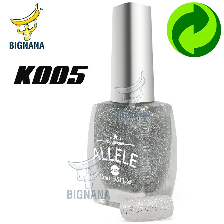 Các Tông Màu Kim Tuyến Trắng, Trắng Xà Cừ Sang Trọng, Mẫu Mới Sơn Móng Tay Allele Chai 15ml Gam Màu Đẹp