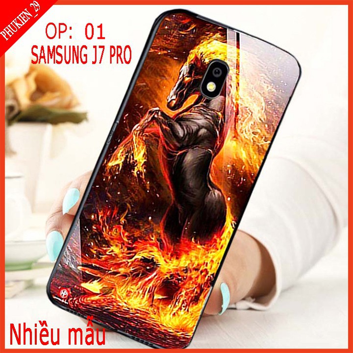 Ốp lưng điện thoại  SAMSUNG J7 PRO, J730 mặt kính 3d sang trọng, shop có cung cấp video tự quay sản phẩm TAIYOSHOP4