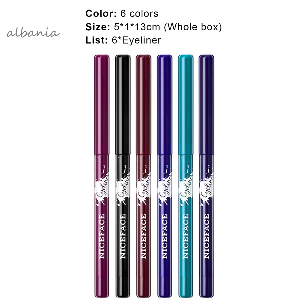 Bút kẻ mắt 6 màu tùy chọn an toàn tiện dụng | BigBuy360 - bigbuy360.vn