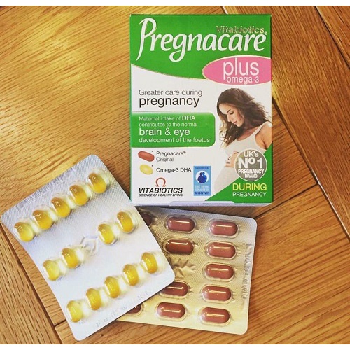 Vitamin bà bầu Pregnacare Plus Omega 3 của Anh 56 viên cung cấp dưỡng chất cần thiết cho phụ nữ mang thai