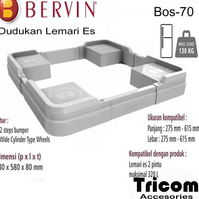 Giá Đỡ 2 Cửa Tủ Lạnh Bervin Bos-70 364