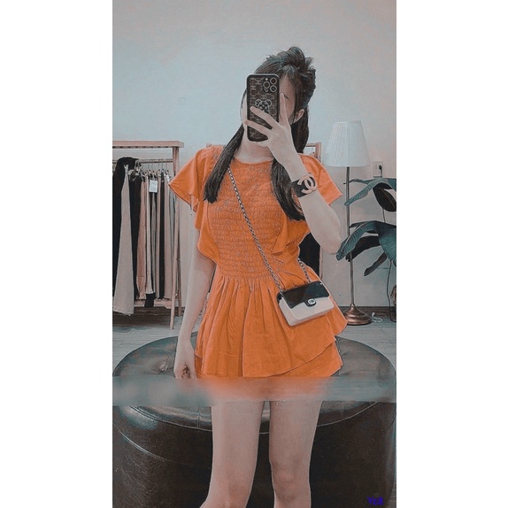 SÉT BỘ ĐŨI NHĂN ÁO VÁY CHUN EO PHỐI QUẦN CÙNG MÀU MẪU MÃ MỚI MẺ CỰC HOT UP Thời Trang hhp 2022