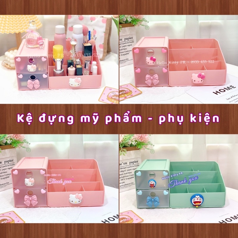 Hộp đựng mỹ phẩm, phụ kiện Hello Kitty - Doremom Doraemon