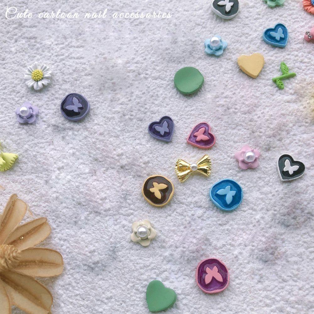 Set 12 Phụ Kiện Trang Trí Móng Tay 3D Charms|Phụ Kiện Nơ Hoạt Hình Trang Trí Móng Tay