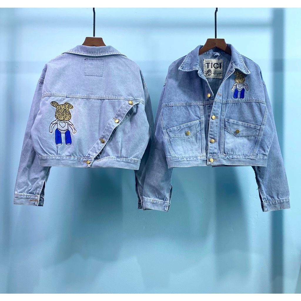 Áo khoác jean nữJulido , áo khoác nữ cao cấp J192