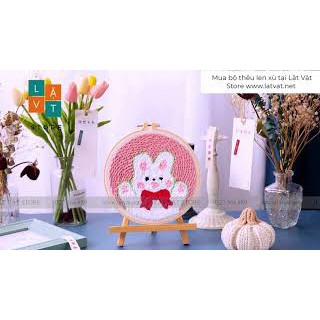 Bộ Len Xù Động Vật Dễ Thương - Punch Needle Decor