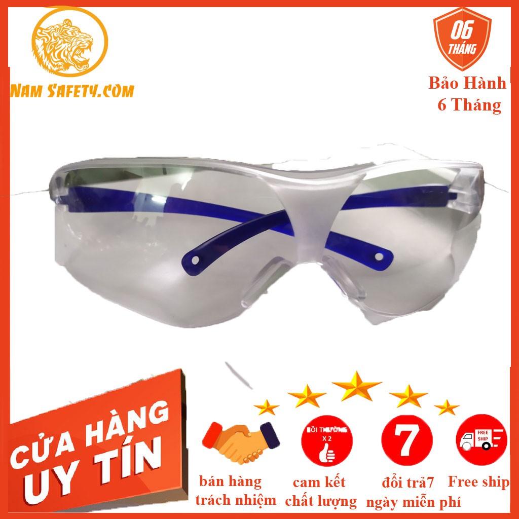 Kính bảo hộ lao động 6403, kính bảo vệ mắt chống tia UV ,bụi bẩn