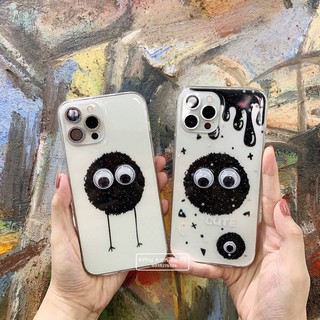 Freeship x ốp iphone silicon hình đôi mắt cute xỉu