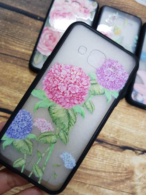 Ốp lưng Samsung J3/J310/J3 2016 viền dẻo lưng trong nhám hình hoa bóng 6D cực đẹp