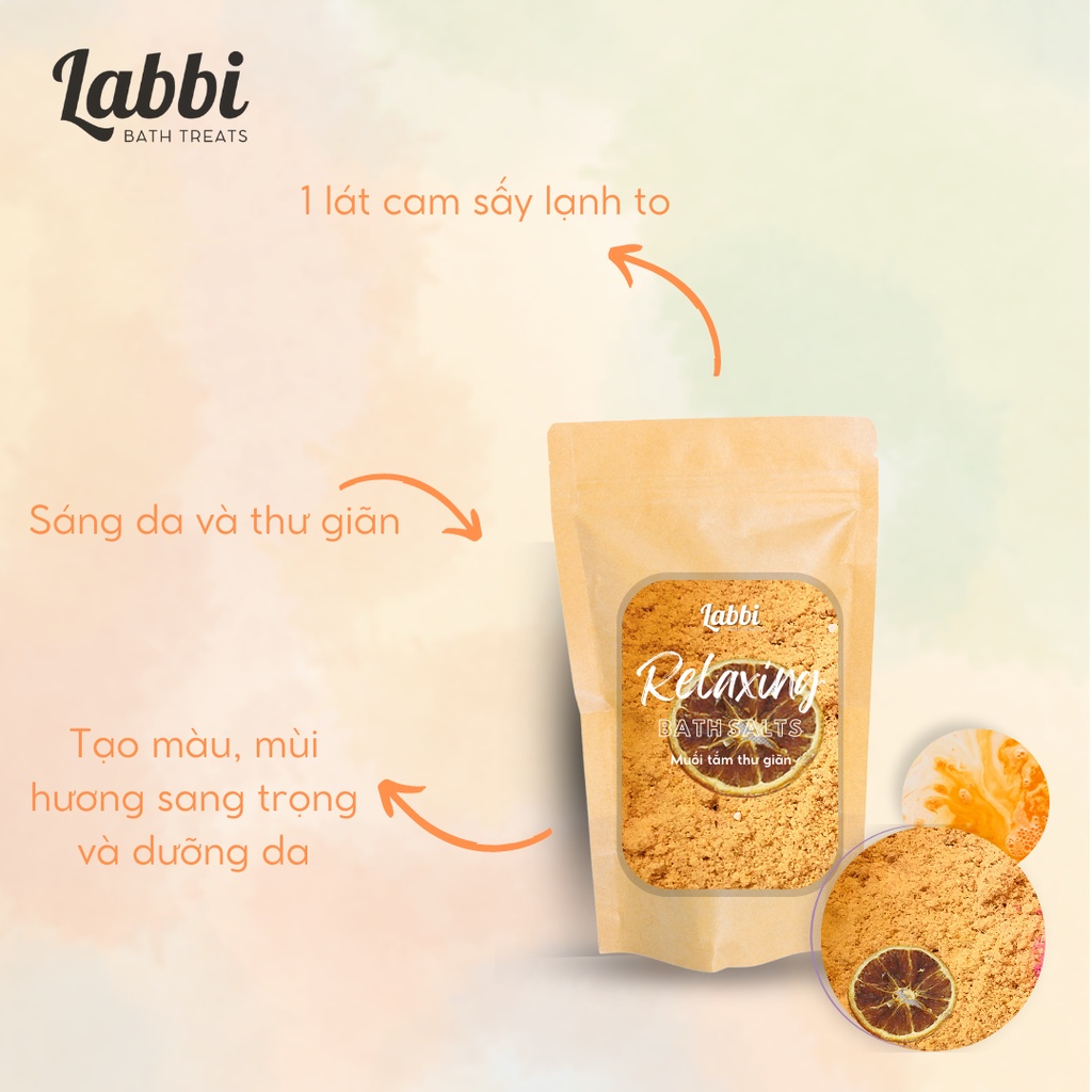 𝐁𝐋𝐔𝐒𝐇 [Labbi] Relaxing Bath Salt / Muối thư giãn dưỡng da