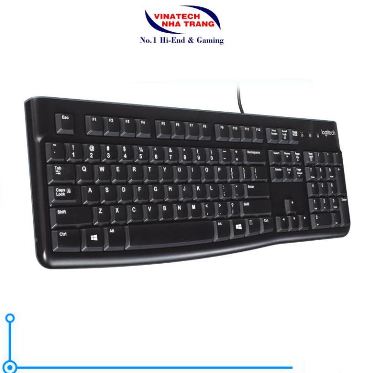 Bàn phím có dây Logitech K120-Hàng chính hãng, dùng trong văn phòng, thiết kế đồ họa, tiện lợi dễ sử dụng.