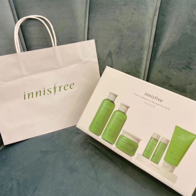 BỘ DƯỠNG TRÀ XANH INNISFREE GREEN TEA BALANCING SPECIAL SKIN CARE EX SET 6 MÓN. MẪU MỚI 2019