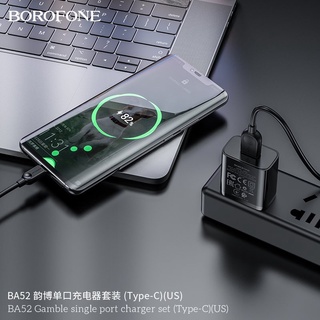  Bộ sạc BOROFONE BA52 Type-C (ABS chống cháy + vật liệu PC, 5V-2.1A)
