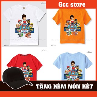 Siêu Xịn Áo thun trẻ em in hình Đội Chó cứu hộ nhiều màu
