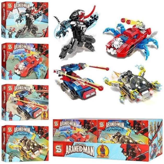 Bộ lego Spider Man vs Venom 4in1 SY1376 hs