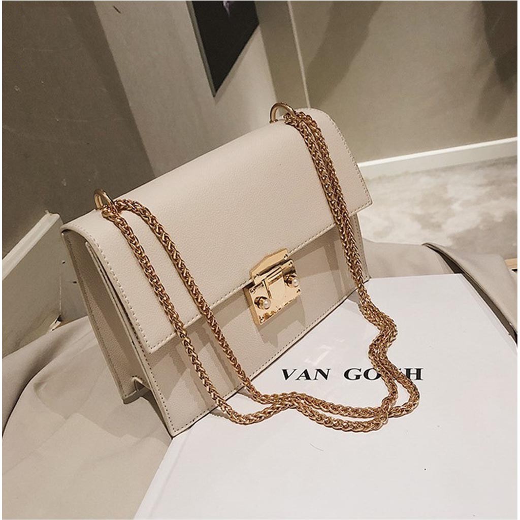 Túi Xách Nữ - Túi Đeo Chéo Nữ Cầm Tay Phong Cách Hàn Quốc Dáng Hộp Khóa Vuông - HN11 | BigBuy360 - bigbuy360.vn